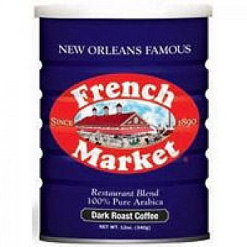 French Market 100% Arabica Dark Roast Coffee 12 oz.